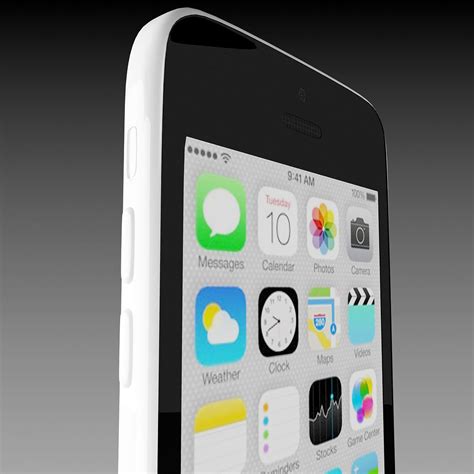 Apple Iphone 5c White 3d Model Cgtrader