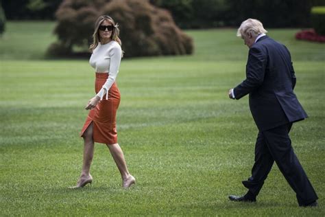 On Her First Official Trip Melania Trump Is Dressed For Control And