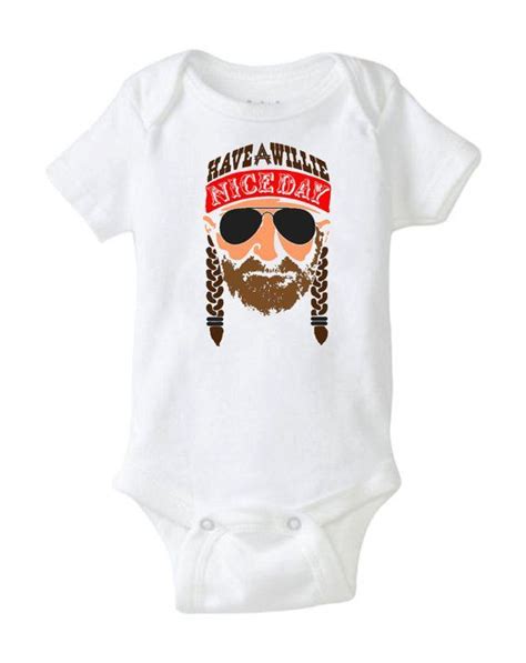 Willie Nelson Cool Baby Shower T Country Music Cute Funny Willie