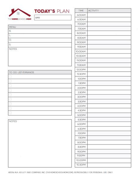 Printable Homeschool And Household Planner Pages Thehomeschoolmom