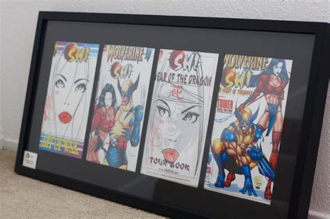 Geek Diy Bam Comic Books 4 Panel Frame Display Wall Art Diy