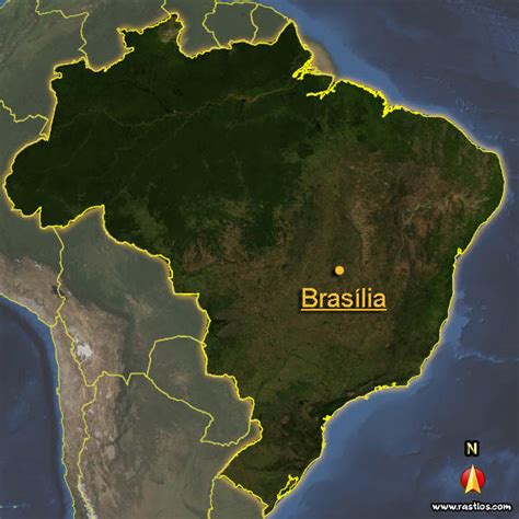 Gold brasilien karte halskette, mit dem. Brasilienkarte: große interaktive Karte von Brasilien