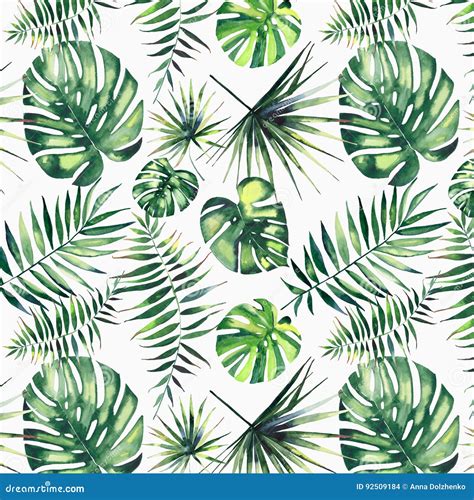 beautiful green tropical cute lovely wonderful hawaii floral herbal summer pattern of a palms