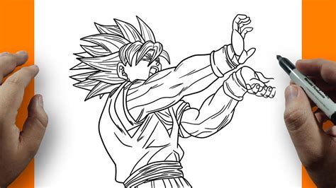 Como Dibujar A Goku Ultra Instinto Haciendo El Kame Hame Ha The Best