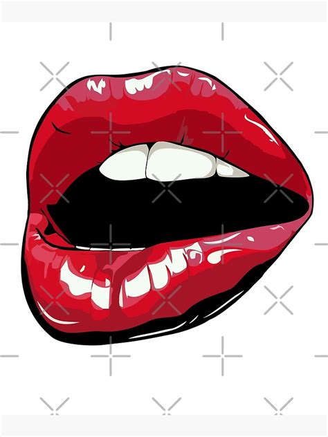 Lipstick Red Sexy Lips Red Lipstick Sensual Kiss Photographic Print By Vasebrothers Redbubble