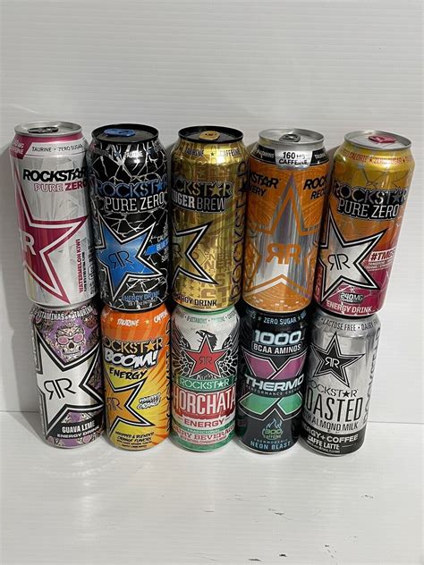 Rockstar Energy Drink New And Rare Mega Collector Cans Set Of 25 Full