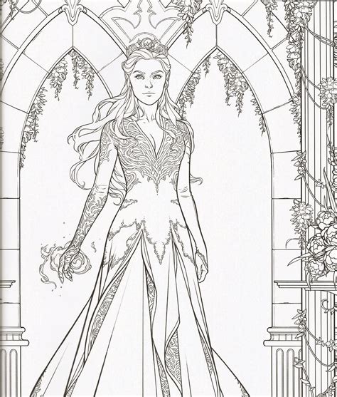 A Court Of Thorns And Roses Coloring Book Pages Getapna