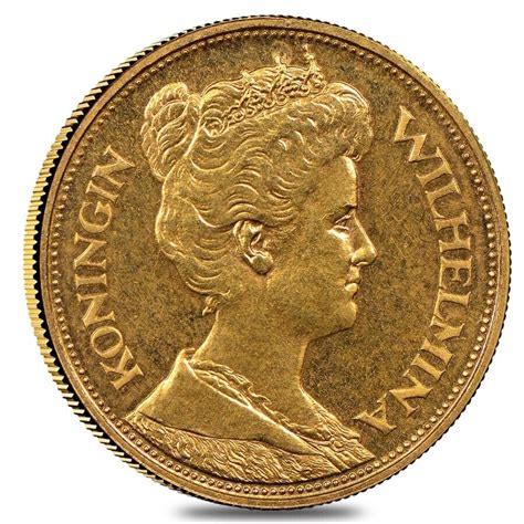 1912 Netherlands 5 Gulden Wilhelmina Gold Coin Ebay