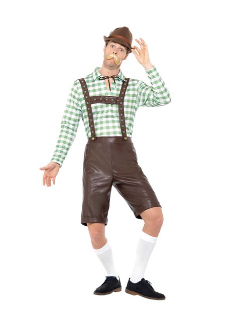 Bavarian Man Costume Green And Brown