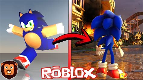 El Sonic Mas Realista De Roblox Sonic World Adventure En Roblox Leon