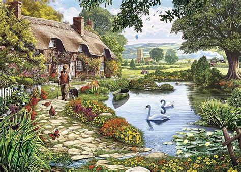 Best Of British The English Countryside Canvas Painting Diy