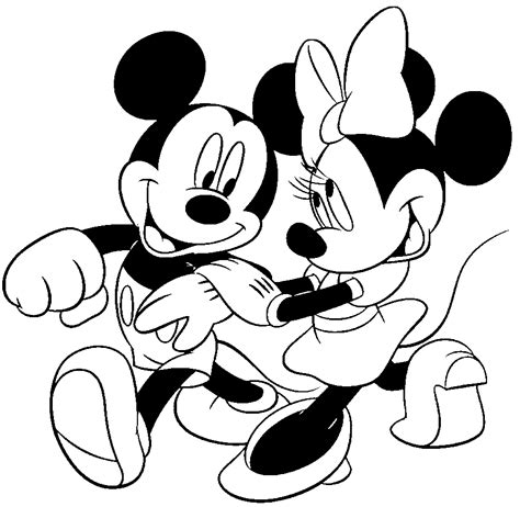 Desenho De Minnie E Mickey Passeando Para Colorir Tudodesenhos Porn Sex Picture