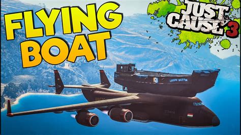 Just Cause 3 Flying Boat U41 Ptakojester Youtube
