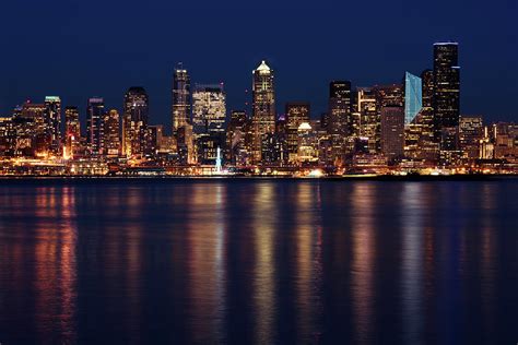 Seattle Skyline From Alki Photograph By David Lunde