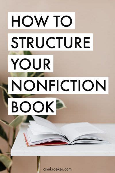 How To Structure Your Nonfiction Book Ann Kroeker Writing Coach Writing Nonfiction Books Non