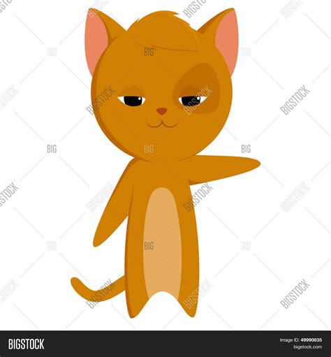 Cartoon Cat Pointed Vector Photo Free Trial Bigstock