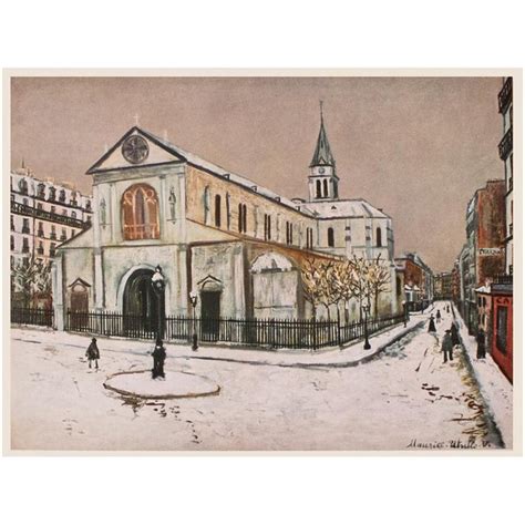 1950s After Maurice Utrillo Paris Notre Dame De Clignancourt First