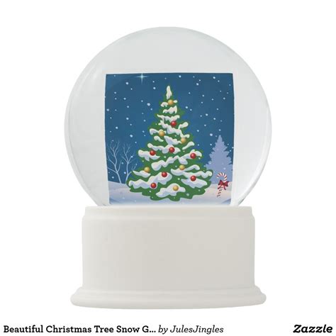 Beautiful Christmas Tree Snow Globe Christmas Globes Beautiful