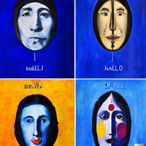Vladimir × Dall·e 2 Portraits Of The Same Face Created By Dalí
