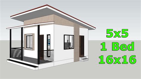 Small House 5x5 Design Full Plan Youtube