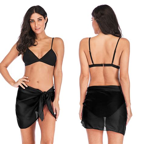 Lady Bikini Beach Chiffon Cover Up Sarong Pareo Swimsuit Wrap Swimwear Skirt Hot Ebay