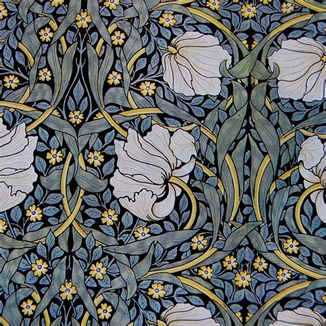 Vintage William Morris Design Decoupage Paper In Teal White