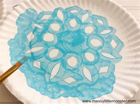 Paper Plate Snowflake Craft A Fun Winter Craft For Kids Messy