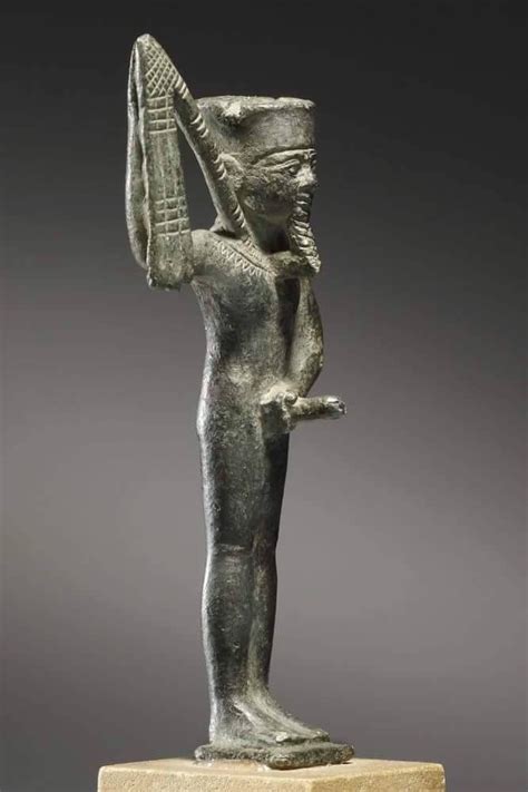 a statuette of the fecundity god min egypt 26th to 30th dynasty 6th 4th century b c a تمثال