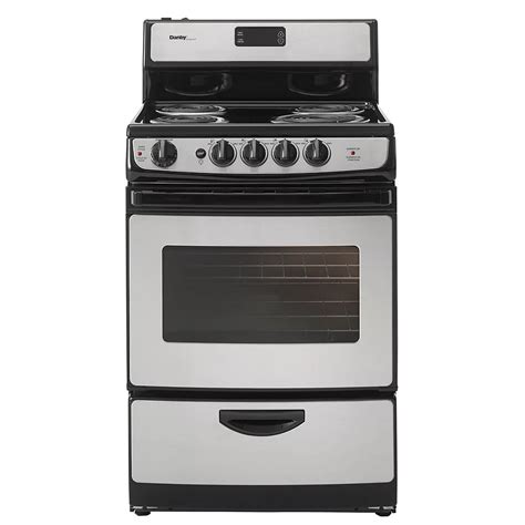 Danby 3 Cu Feet 24 Inch Wide Stainless Steel Electric Range The