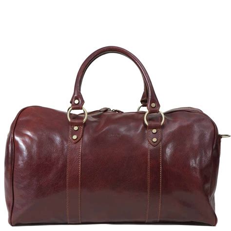 Borsone Ovale Uno Leather Carry On Duffel Bag 20 Luggage Bags