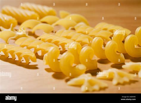 Variety Of Pastas Close Up Stock Photo Alamy
