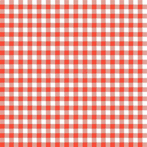 Red Checkered Tablecloths Patterns Stock Vector Illustration Of