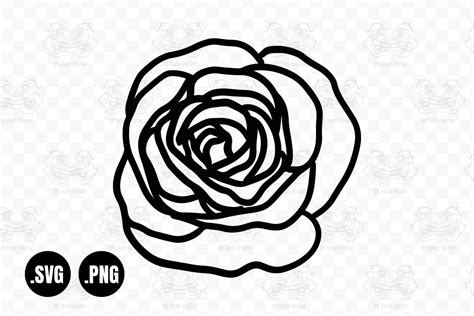 Flower Svg Rose Svg Floral Clipart Graphic By 99siamvector · Creative