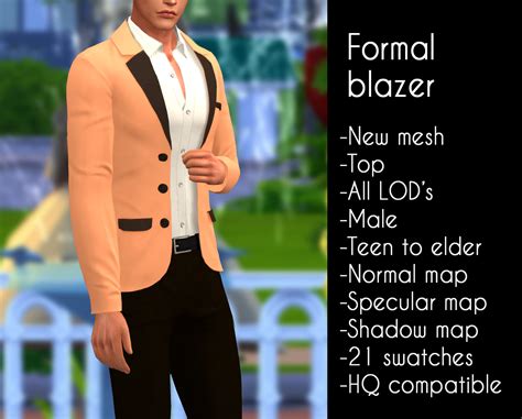 Sims 4 Cc Formal Blazer