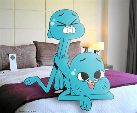 Rule 34 Accurate Art Style Anthro Ass Bed Cum Feline Female Gumball Watterson Ihavnoname