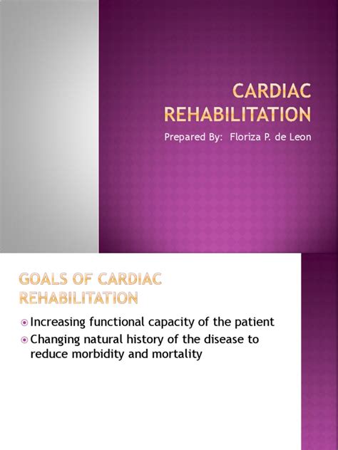 Cardiac Rehabilitation Pdf Heart Rate Physical Fitness