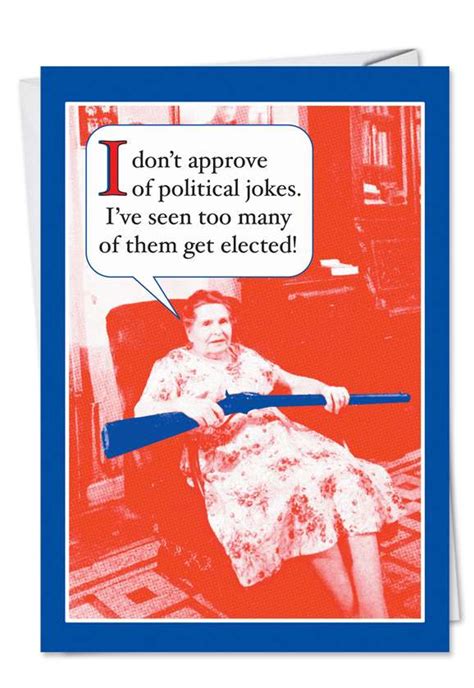 Political Jokes Funny Birthday Card