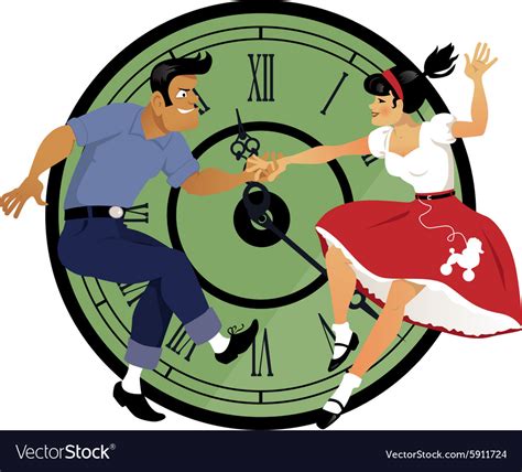 Rock Around The Clock Royalty Free Vector Image
