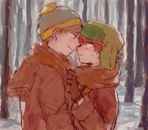 Kyle X Cartman Southpark Anime South Park In Anime Just Extra Room