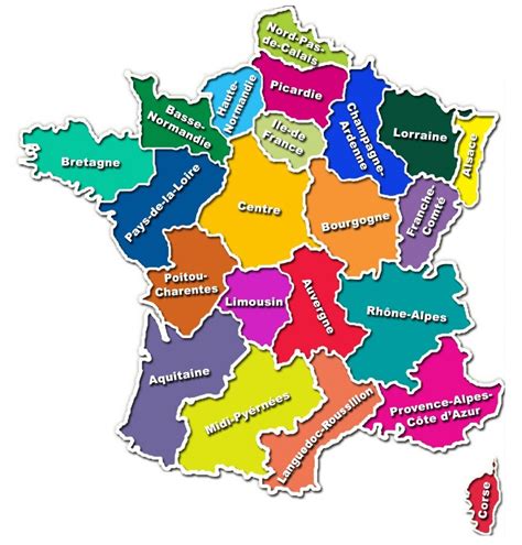 La Carte De France Avec Ses Régions Altoservices