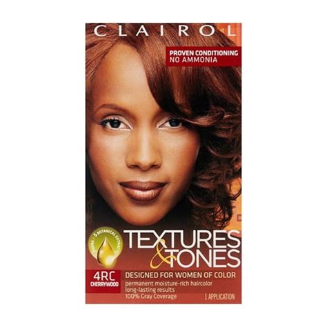 Clairol Permanent Hair Color Textures And Tones 4rr Cherrywood 1 Ea 3 Pack