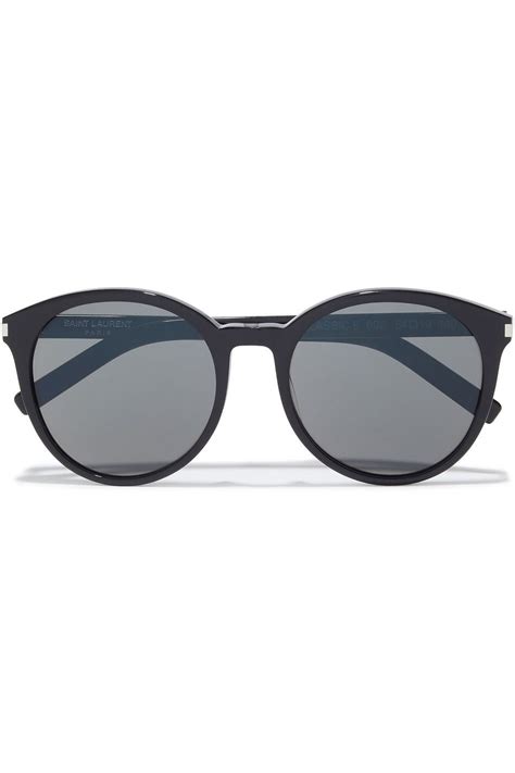 Black Oversized Round Frame Acetate Sunglasses Sale Up To 70 Off