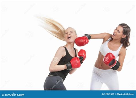 Two Women Boxing Stock Photo Image 32742550