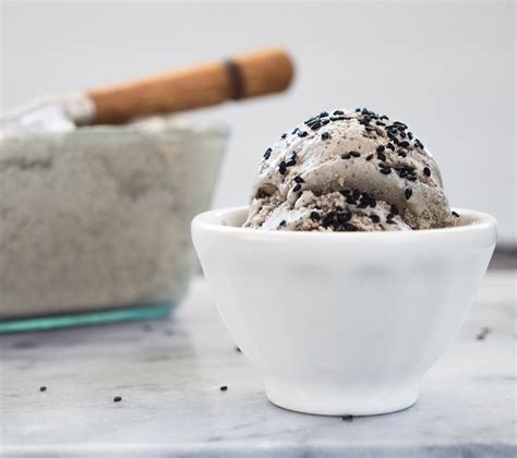 Make the black sesame ice cream. Black Sesame Ice Cream | Local Food Rocks
