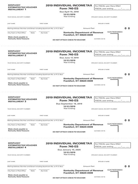 Ky Form 740 Es 2023 Fill Out And Sign Online Dochub