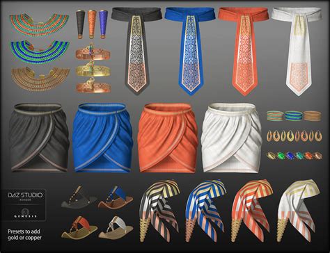 Egyptian Outfit For Genesis 3 Male S Daz 3D