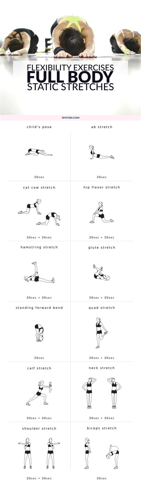 Flexibility Exercises Full Body Static Stretches