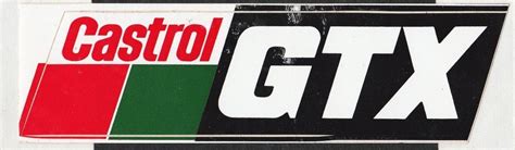 Castrol Gtx Original Period Sticker Autocollant Aufkleber Logo Motor