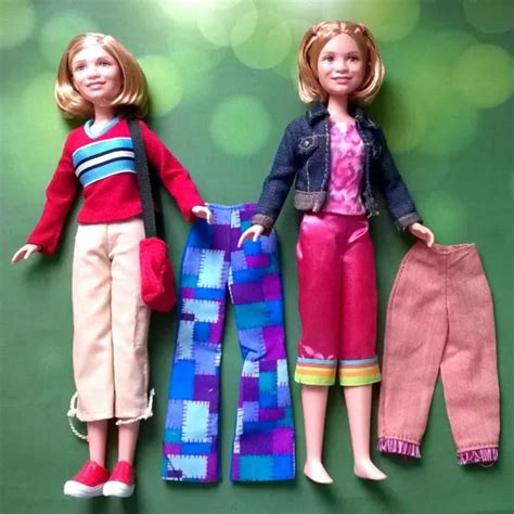 vintage mary kate and ashley olsen twin dolls lot mattel twins mary kate 90s y2k 35 00 picclick