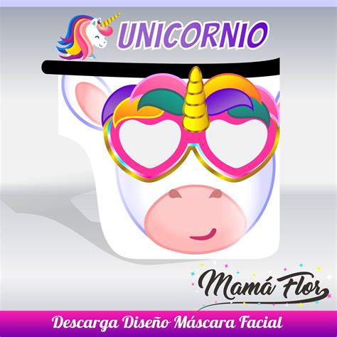 Máscara Careta De Unicornio Protector Facial